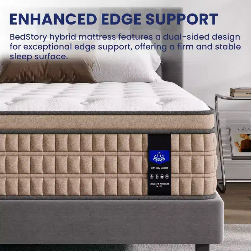 Materasso ibrido King da 14" - Memory Foam e molle insacchettate, senza fibra di vetro