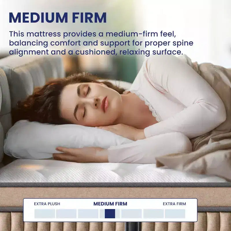 Materasso ibrido King da 14" - Memory Foam e molle insacchettate, senza fibra di vetro