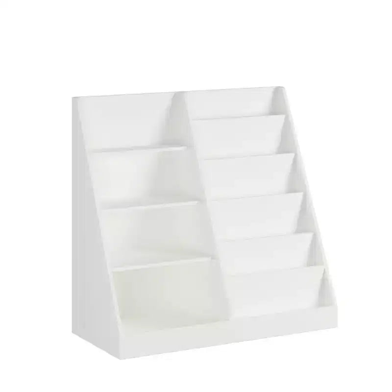 Libreria per Bambini e Organizzatore Porta Giocattoli con Ripiani Aperti, Bianco, 88,1 cm L x 40,1 cm P x 85,1 cm H