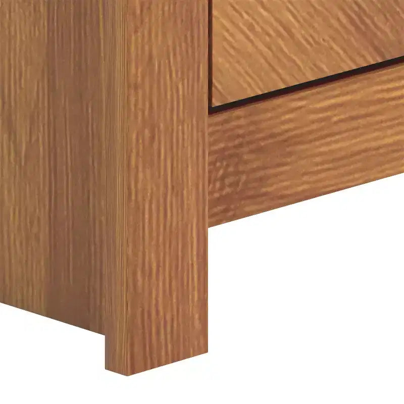 Credenza/Buffet Chevron a 4 Ante Finitura Noce Ambra, 61,9"L x 19,6"P x 30"A
