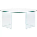 Carsten Temp Glass Coffee Table - COF7302A-2BX - Clear - Safavieh