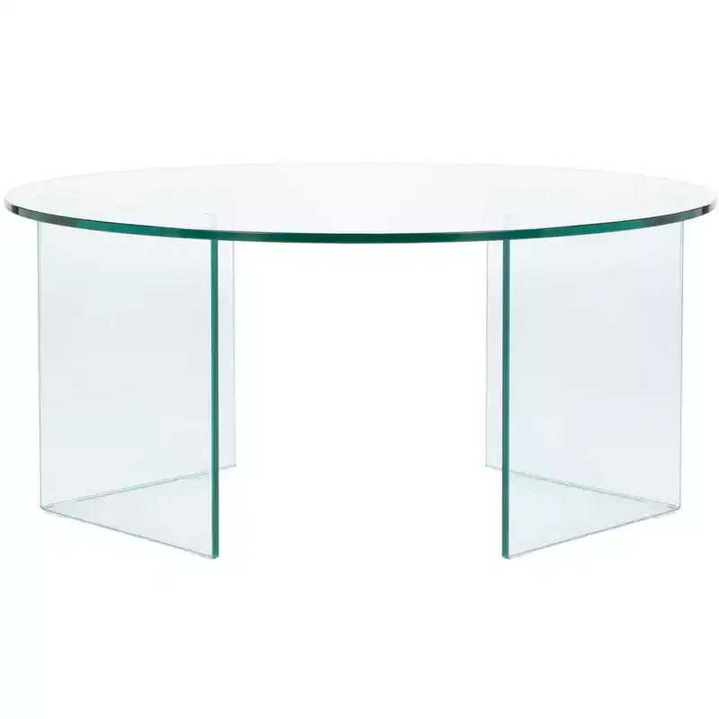 Carsten Temp Glass Coffee Table - COF7302A-2BX - Clear - Safavieh