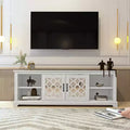 Galanp TV Stand with Mirrored Door Storage 68.2 W  17.1 D  23.7 H