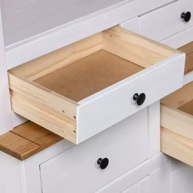 Vetrina Contenitore in Legno Massello di Pino