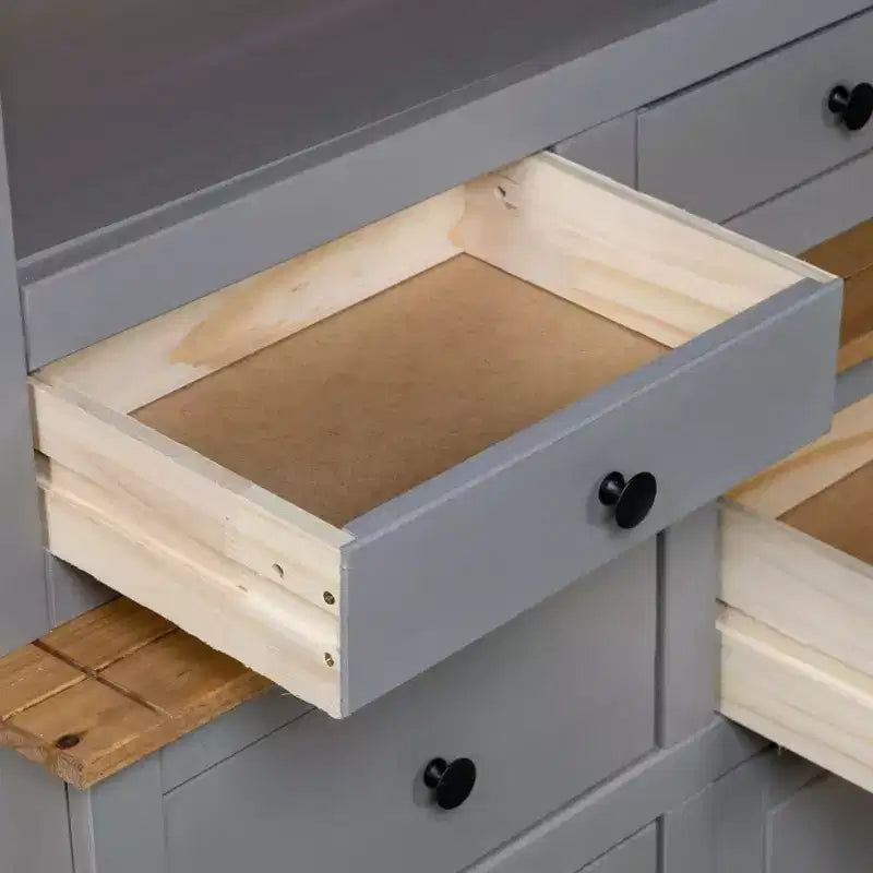 Vetrina Contenitore in Legno Massello di Pino