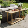 GDFStudio Sylas Modern 60 Acacia Wood Rectangular Console Table
