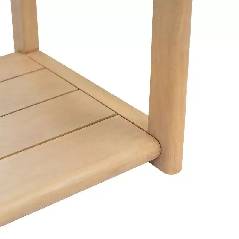 Consolle rettangolare moderna da 152 cm in legno di acacia