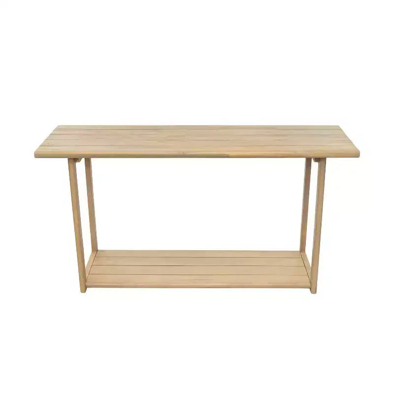 Consolle rettangolare moderna da 152 cm in legno di acacia