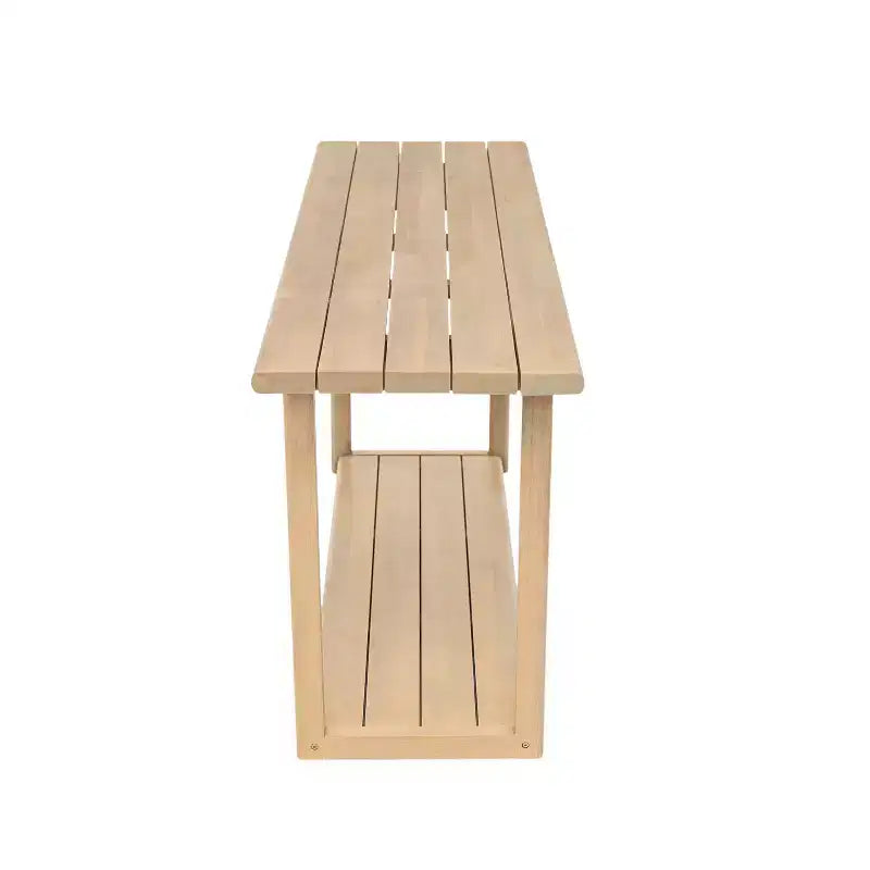 Consolle rettangolare moderna da 152 cm in legno di acacia