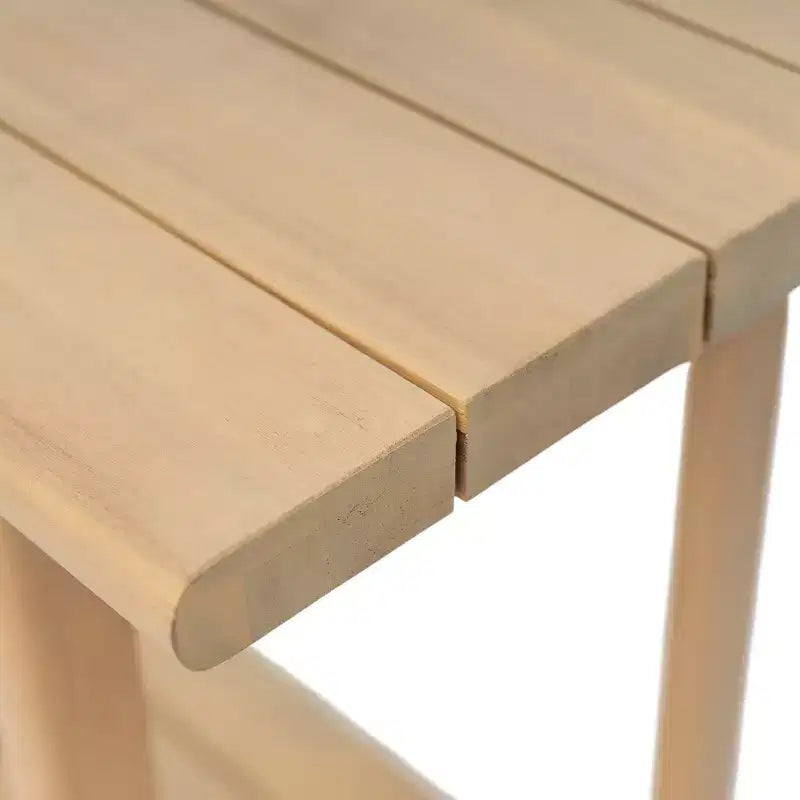 Consolle rettangolare moderna da 152 cm in legno di acacia
