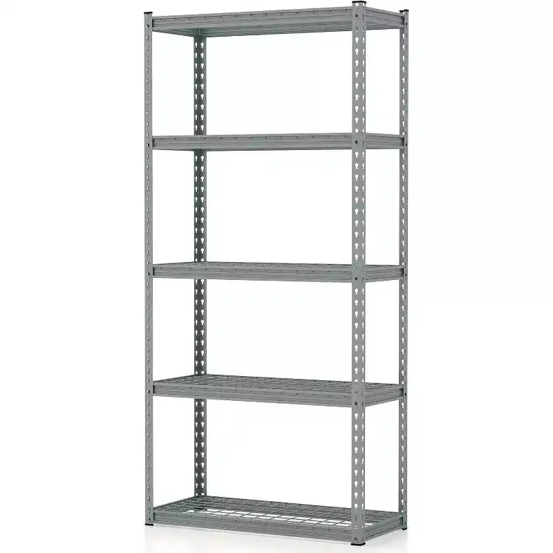 Costway 5-Tier Garage Storage Shelves Heavy Duty Metal Storage Shelving Unit Adjustable Utility Rack Organizer for Warehouse Basement