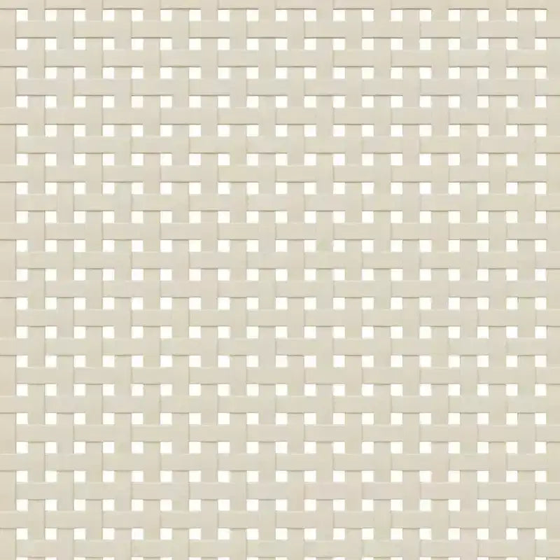 Libreria con ante effetto rattan e struttura in pino massiccio, 3 ripiani, 60 cm L x 35 cm P x 130 cm H